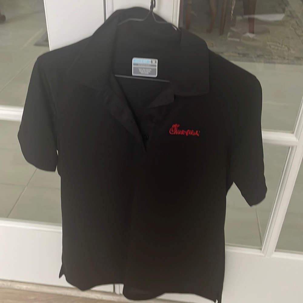 Chick-fil-A Black Polo size M